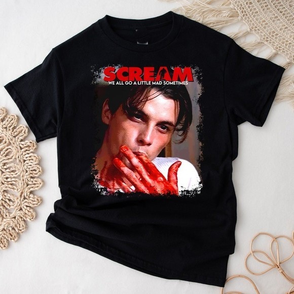 Pin_Eve Shirts Scream Movie Clothing Billy Loomis Graphics Shirt